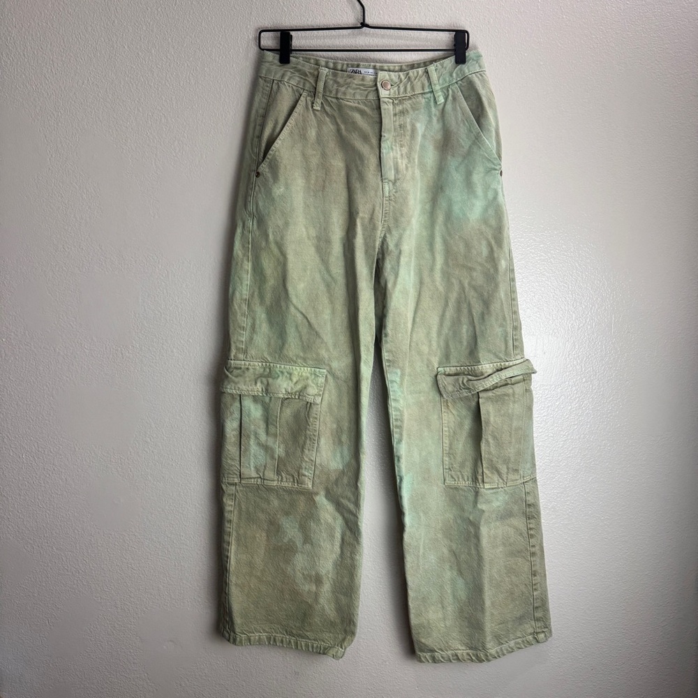 Zara Cargo Wide Vintage Pants Women Size 4
